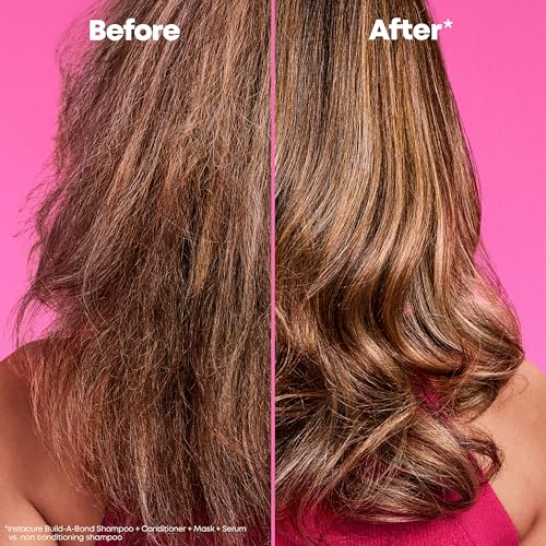 Matrix Instacure Build-A-Bond Instant Revival Liquid Mask - Strengthening Hair Repair For Very Damaged Hair, Citric Acid & Squalane, Softens & Smooths, Vegan & Sulfate-Free