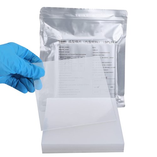 ANNWAH 15Pcs Dental Vacuum Forming Splint Sheets, Thermoforming Materials for Vacuum Forming Machine 5'' x 5''(Hard,1.5mm)