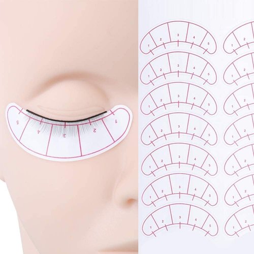 Lash Extension Practice Kit, Eyelash Extension Training Kit for Beginners, Professional Eyelash Mannequin Head Set with Lash Fan, Lash Shampoo, Lash Adhesive, Glue Rings and Lash Mirror (Black)