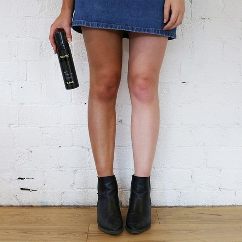 b.tan Dark & Long Lasting Self Tan Kit | Besties Bundle - Dark Tanning Mousse Duo with Mitt Applicator Glove, 1 Hour Express, Fast Sunless Tanner, Face & Body, No Fake Tan Smell, Vegan & Cruelty Free