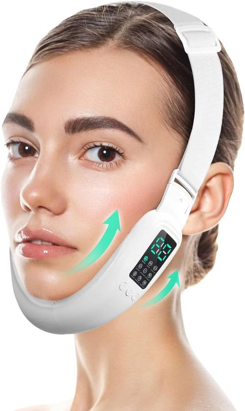 Ceymodir Intelligent Electric Double Chin and V-Shaped Face Machine with 8 Modes & 15 Adjustable Intensities - Women's V-Face Machine