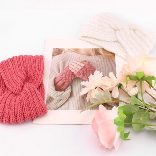 AOPRIE Bulk Winter Headbands for Women Girls Ear Warmers for Women Ear Covers for Cold Weather Knit Wide Thick headbands Colorful, 36 Pack