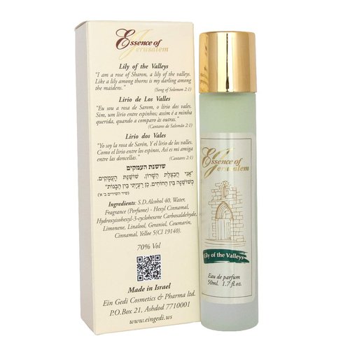Ein Gedi Women’s Eau de Parfum Essence of Jerusalem Luxurious Long-Lasting Fragrance with Biblical Inspiration, Religious Gifts for Women, 50ml (Lilly of the Valley)
