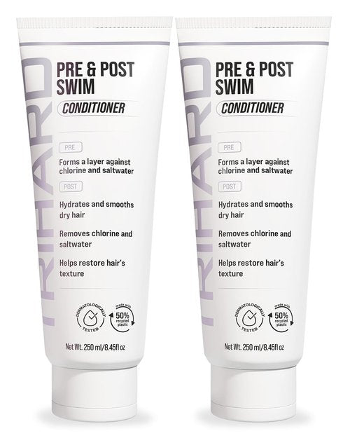 TRIHARD Chlorine Defense Swim Conditioner, Protect and Hydrate Hair from Pool and Ocean, Chlorine and Saltwater Pre and Post Swim Hair Protection, Hydrating Conditioner for Swimmers