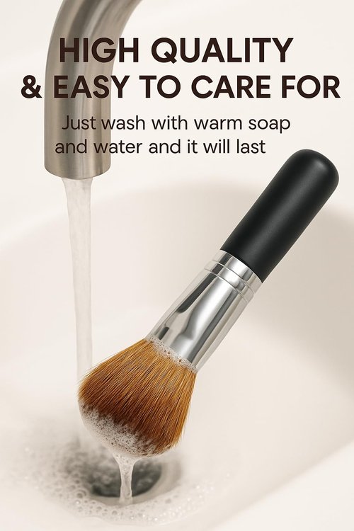 Luxury Essential Mineral Makeup Brush – Bare Soft Brush for Flawless Foundation, Powder & Bronzer Cruelty-Free & Professional Quality