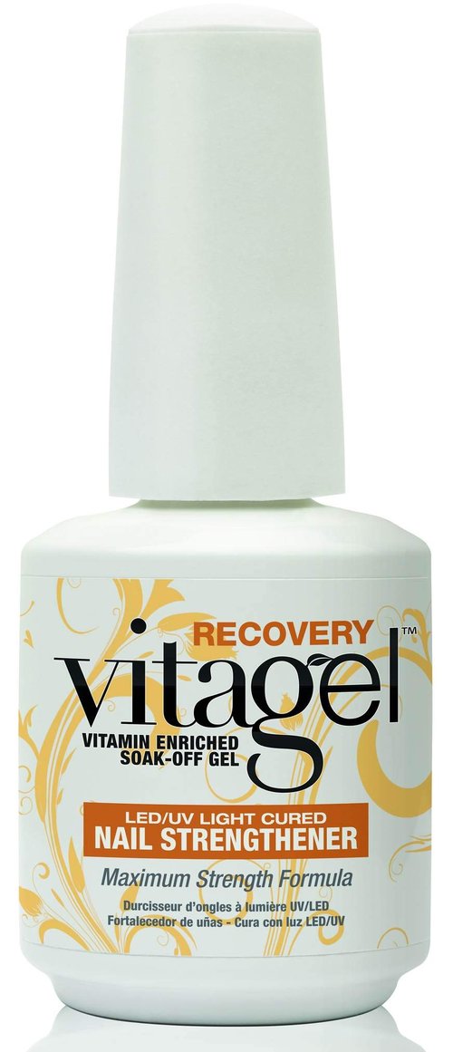 NEW Gelish Gel LED Nail Polish Vitagel Brush Strengthener and Recovery 2 Pack