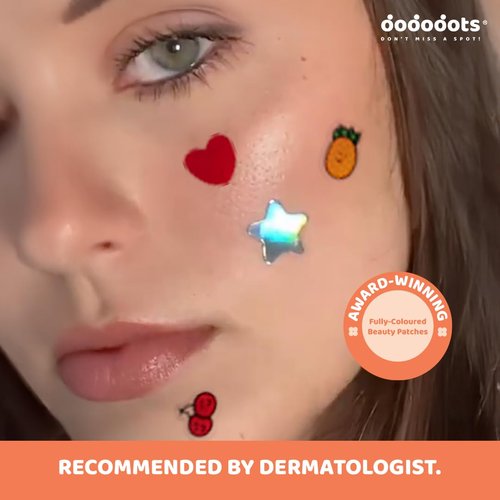 Dododots Butterfly, Cat, Flower and Heart Pimple Patches - Cute Acne Hydrocolloid Patch, Pimple Patches for Zit, Spot and Blemish Treatment, 80 Acne Patches, 4 Set for Quick Acne Relief