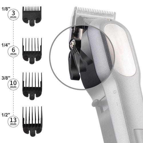 Professional Cordless Hair Clipper for Men, LED, Rechargeable Cord/Cordless Haircutting & Trimming Kit for Heads, Beards & All Body Grooming