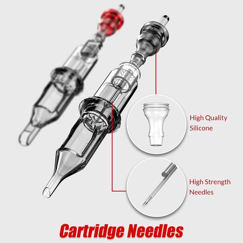 Wormhole Tattoo Kit Rotary Tattoo Machine Kit Professional Tattoo Gun 40pcs Cartridge Needles 20pcs Tattoo Inks Tattoo Power Supply Complete for Beginners and Artists TK202