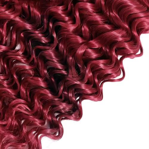 Water Wave Human Hair Bundles 14 16 18 Inch #99J Burgundy Bundles Human Hair Wine Red 12A Unprocessed Native Virgin Hair 50G Per Bundle 3 Extensions Wet and Wavy Weave for Women