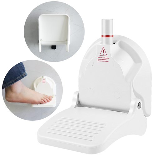 Foldable Shower Foot Rest for Shaving Legs|Reusable Foot Pedal with Strong Suction Force | Shower Step with Anti-Slip Pedal | Shower Stool for Pregnant Woman & Back Pain Suffers