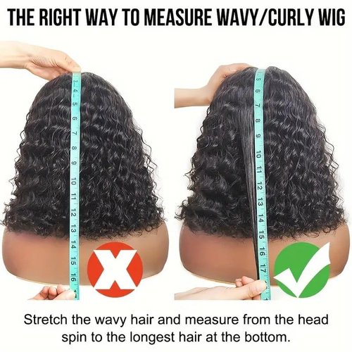 Pinketer Wear and Go Bob Wig Human Hair Deep Wave Glueless Wigs Pre Plucked Pre Cut 4x4 Lace Closure 180% Density Ready to Wear Bob Wigs for Black Women Beginner Friendly (Curly Bob Wig, 12inch)