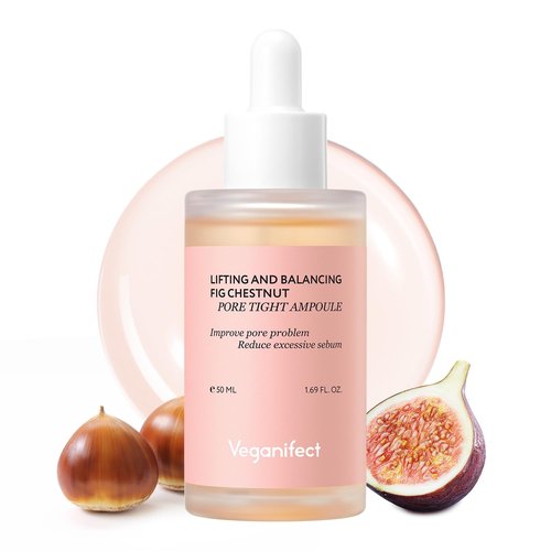 VEGANIFECT Deep Pore Minimizing Duo, Collagen Overnight Wrapping Mask & Pore Refining Ampoule, Tightens and Minimizes for Glass Skin