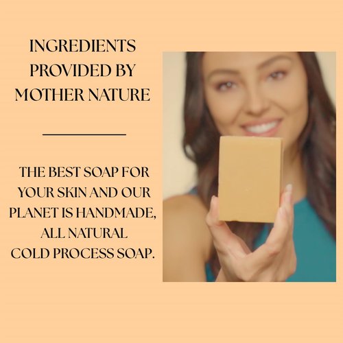 Aspen Kay Naturals Turmeric Soap for Face & Body - With Organic Shea Butter, Chamomile & Calendula - Gentle Turmeric Face Wash, All Skin Types, Made in USA (3 pack)