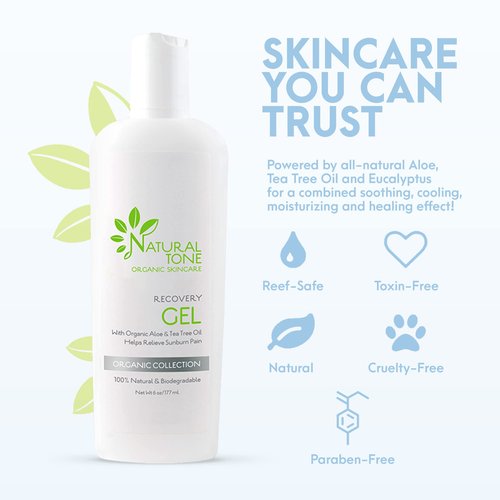 Aloe Vera Recovery Gel 6 oz - Natural Tone Organic Skincare