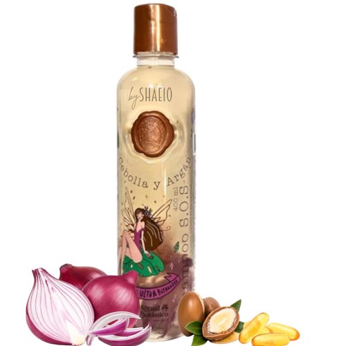 RITUAL BOTANICO | Onion Shampoo - Con Activo de Crecimiento Acelerado del Cabello | Ultrareparador S.O.S. Shampoo de Cebolla y Argán - Engrosamiento, Brillo y Suavidad 400ML