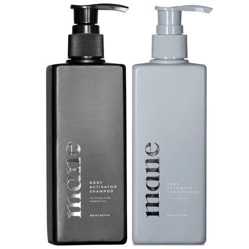 Superior Mane Root Activator Shampoo & Conditioner for Men – Nourishing Daily Hair Care Set – Supports Healthier, Fuller-Looking Hair with Ginseng, Oat & Sesame Extracts – Unscented, 17 fl oz (2 Pack)