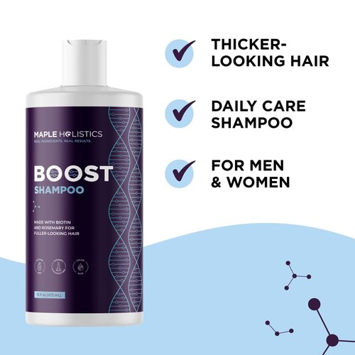 Maple Holistics Rosemary Hair Oil Set (2 Fl Oz) for Dry Scalps, Fine Hair Regrowth - Biotin, Sulfate-Free Shampoo with Natural Ingredients, Unisex