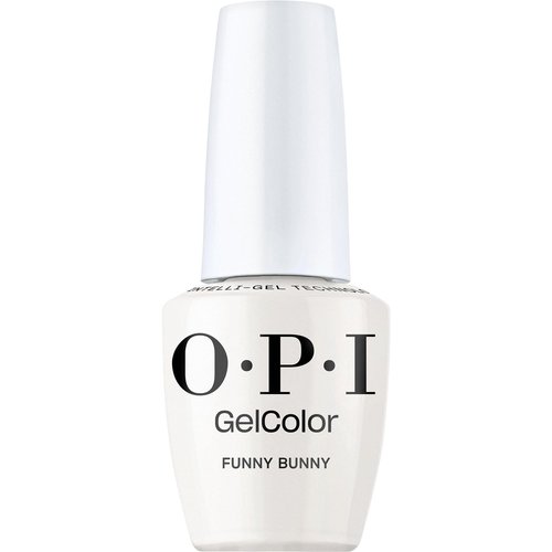 OPI GelColor Funny Bunny | Sheer Soft White Crème LED Cure Gel Nail Polish | Salon-Quality Shine, Long-Lasting Wear | Vegan & HEMA Free | 0.5 Fl Oz