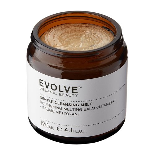 Evolve Organic Beauty - Gentle Cleansing Melt Balm | Soothe, Hydrate, Remove Make Up, Nourish | Baobab Oil, Vanilla | Small-Batch, Vegan Clean Beauty (4.1 oz | 120 mL) Package May Vary