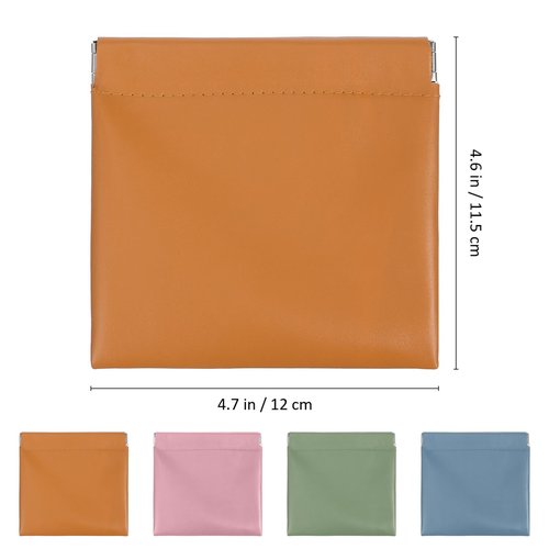 Holibanna 4pcs Mini Makeup Pouch for Travel Tpu Cosmetic Organizer Bags Capacity Design Stylish Purses for Women for Skincare and Cosmetics