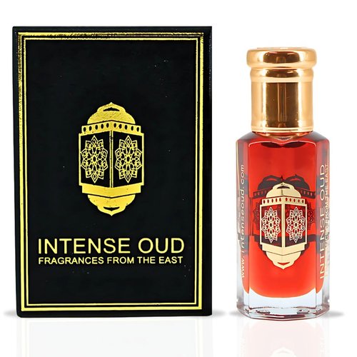 INTENSE OUD Gold Saffron Long Lasting Arabian Perfume Oils for Women 12ML (0.40 OZ) Fragrance Oil With Saffron, Amber & Vanilla Notes - Concentrated Perfume Oil & Elegant Gift for Women in Black Box