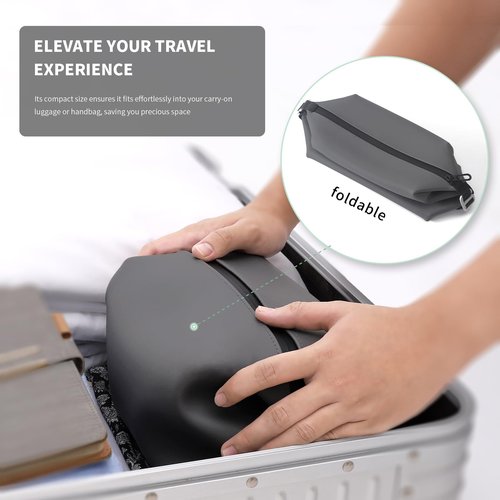 CONTAIL 6.5" 3L Silicone Toiletry Bag with 3 Mesh Pocket,Water-resistant Mens Dopp Kit,Foldable Shaving Bag for Toiletries Accessories,Grey