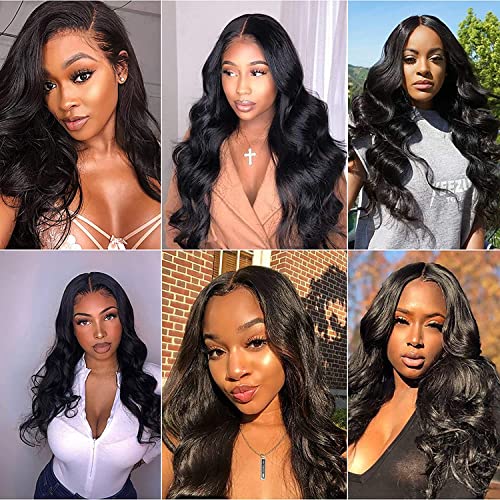 Large Cap Lace Front Wig 24 inch Cap Size Body Wave Human Hair 13¡¿4 wig 150% Density Pre Plucked with Baby Hair 18 inch