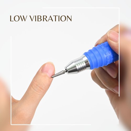 Professional Nail Drill Machine 25000 RPM Electric Nail File Kit with Foot Pedal + 6 Drill Bits + Sanding Bands for Home Salon Manicure Pedicure Acrylic Gel Nail Polishing Tools, 1.0 Count