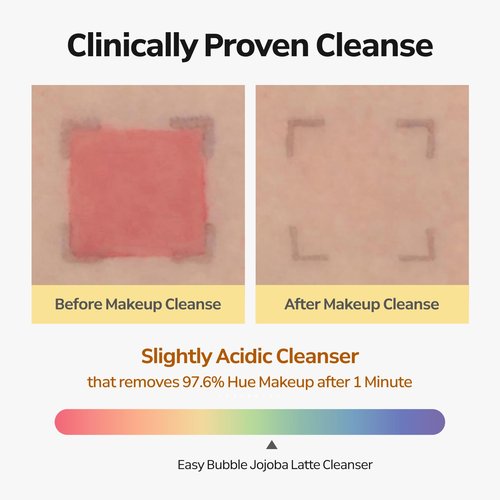 LYLYL Easy Bubble Jojoba Latte Cleanser, 9 Grain Based Ingredients, Oil&Foam Cleanser, EWG Green Ingredients, Double Cleansing, All Skin Types, No Dry Tight Feeling, Korean Skincare, 6.59 fl.oz/195ml