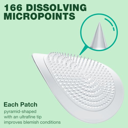 JOVS Pimple Patches for Face, 166 Ultra-Fine Points Per Patch, Support for Blemishes and Breakouts, 30 Patches (Early Pimples)