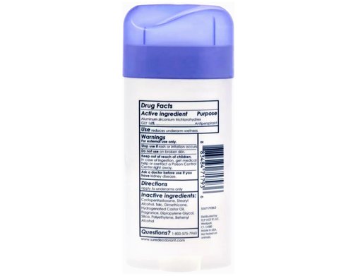 Sure Anti-Perspirant Deodorant Original Solid Regular Scent - 2.7 oz, Pack of 4