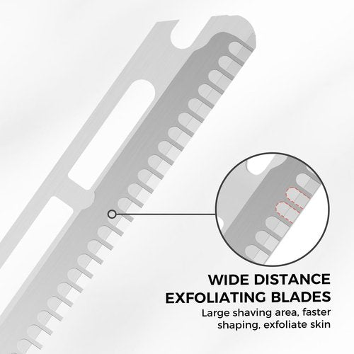 Dermaplaning Razor and 10pcs Wide Blade Refills and 10pcs Micro Blade Refills