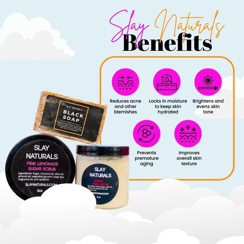 Slay Naturals’ Body Butter 8 oz | Moisturizing | SheaButter, Almond Oil, Olive Oil| Handmade Body Butter (Peppermint)