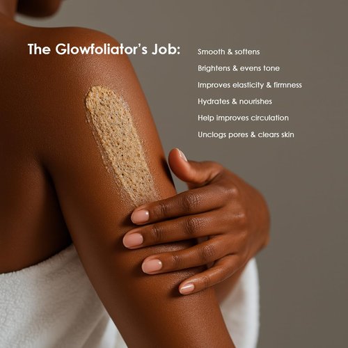 EFFORTLESS GLOW CAMELLIA BODY GLOWFOLIATOR - Natural Body Scrub for Soft & Luminous Skin - Camellia Seed and Flower & AHA, BHA, PHA