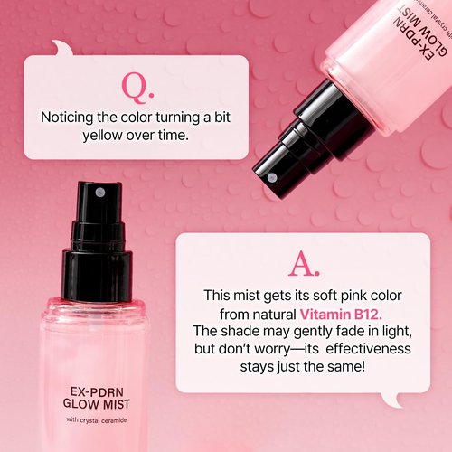 FROM ZERO EX-PDRN Glow Mist, Toner Spray, 3.38 fl. oz., Korean Glass Skin, Hydration, Broccoli PDRN, Jinseng Exosomes, 3X Collagen, Ceramide, Niacinamide, Black Pink Face Moisturizing