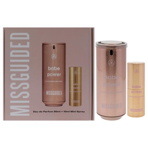 Missguided Babe Power for Women - 2 Pc Gift Set 2.7oz EDP Spray, 0.34oz EDP Spray