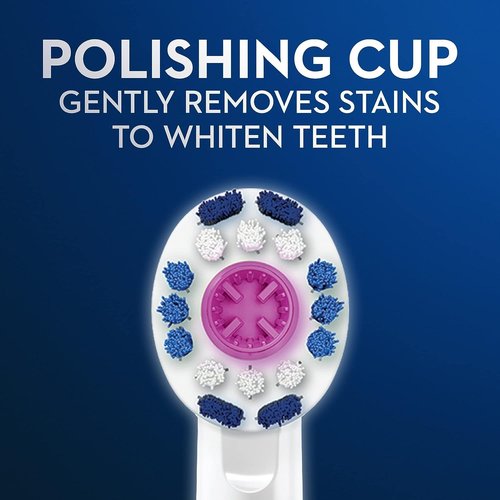 Oral-B 3D White Replacement Brush Heads for an Oral-B Electric Toothbrush, Pack of 6
