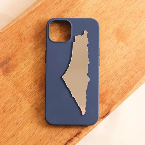 Palestine Rearview Mirror Sticker - Acrylic Unbreakable Mini Mirror - Unique Design (4 x 1 x 0.1 inches) with Durable Adhesion