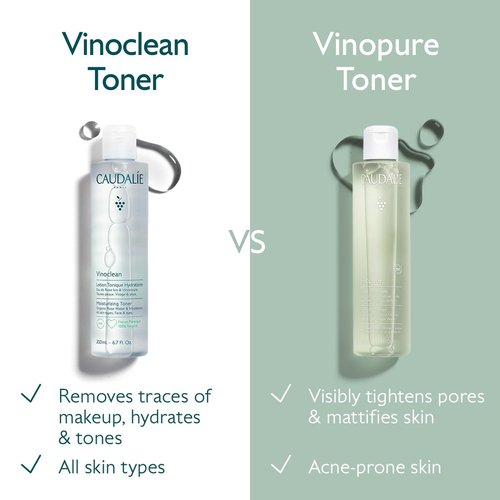 Caudalie Vinopure Natural Salicylic Acid Pore Minimizing Toner, 6.7 Ounce