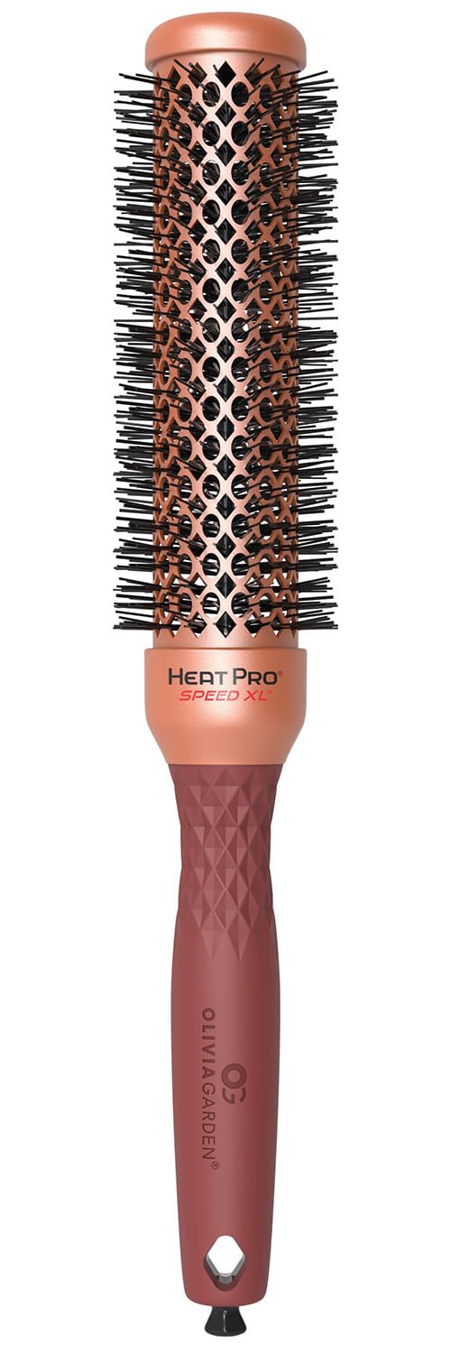 Olivia Garden HeatPro Speed XL Non-Electrical Fast-Drying Round Thermal Brush – 1 1/4" Barrel