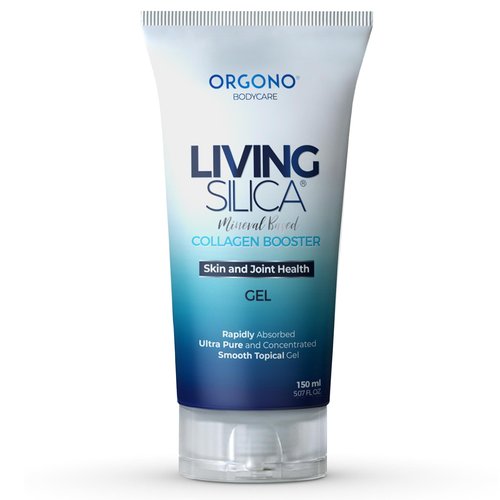 Orgono Living Silica Mineral-Based Collagen Booster Gel | Topical Use & Dermal Absorption | Clinically Proven | Supports Skin & Joint Health | Promotes Hydration & Collagen Regeneration | 150mL