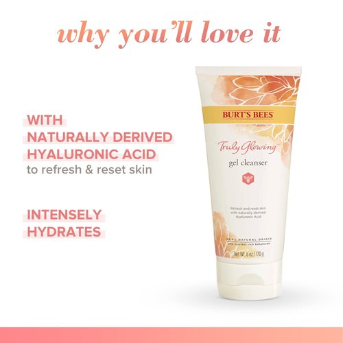 Burts Bees Truly Glowing Gel Cleanser Unisex 6 oz