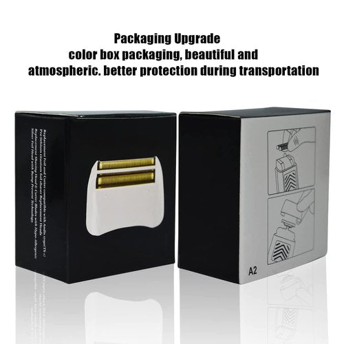 3 Packs Pro Shaver Replacement Foil and Cutters Compatible with Andis #17155 & #17150 Shaver Pro Foil (Golden-3)