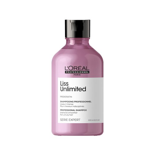 L'Oréal Professionnel Paris Liss Unlimited Shampoo - Provides Long-Lasting Frizz & Humidity Protection With Moisture, For Frizzy & Textured Hair Types, With Prokeratin, 10.1 Fl Oz