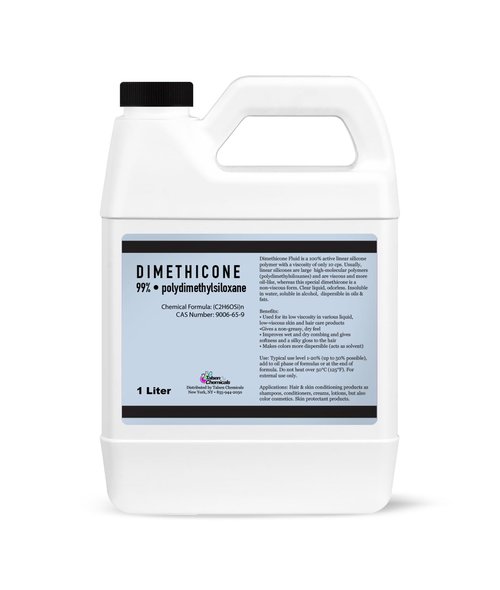 Talsen Chemicals Dimethicone Oil Pure (1 Liter / 33.81 Fl Oz) DIY Pure Dimethicone Cosmetic Grade Skin Moisturizer and Head Lice Treatment, Liquid Silicone for, Gun Oil
