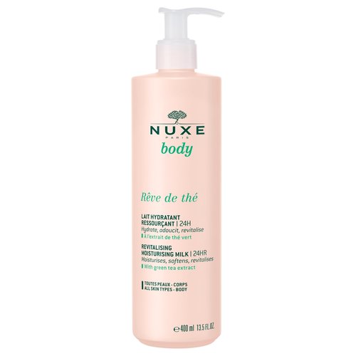 Nuxe Rêve de Thé Revitalising Moisturising Body Lotion 24h Hydration. Moisturizes, Softens & Revitalizes with Green Tea Extract, 13.5 fl oz