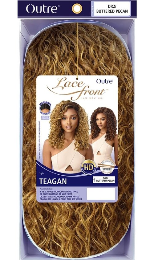 Outre Lace Front Wig HD Transparent Pre-Plucked Lace Parting TEAGAN (DRFF/RDVV)