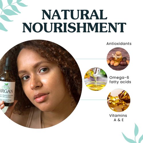 Isabella's Clearly ARGAN Oil for Hair | 100% Pure Organic Cold Pressed Oil of Morocco for Hair Mask, for Face, for Scalp | Virgin, Unrefined, In Glass Bottle, Packed in USA (Bulk 4 oz)