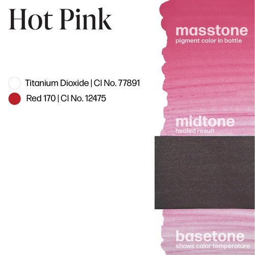 Perma Blend Luxe - Hot Pink - Microblading Ink to Enhance Lip Color - Lip Tattoo & Lip Blushing Supplies for Permanent Lip Color - Bright Pink Lip Blush - Vegan (0.5 oz)